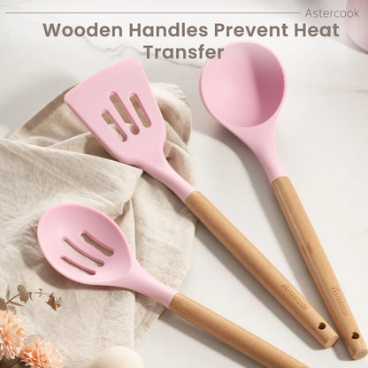 Elevate Your Cooking Experience with Our 38-Piece Pink Silicone Utensil Set - Heat Resistant, BPA-Free, and Perfect for Nonstick Cookware!